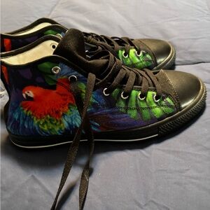 Parrot Lovers High Top Sneaker Size 9